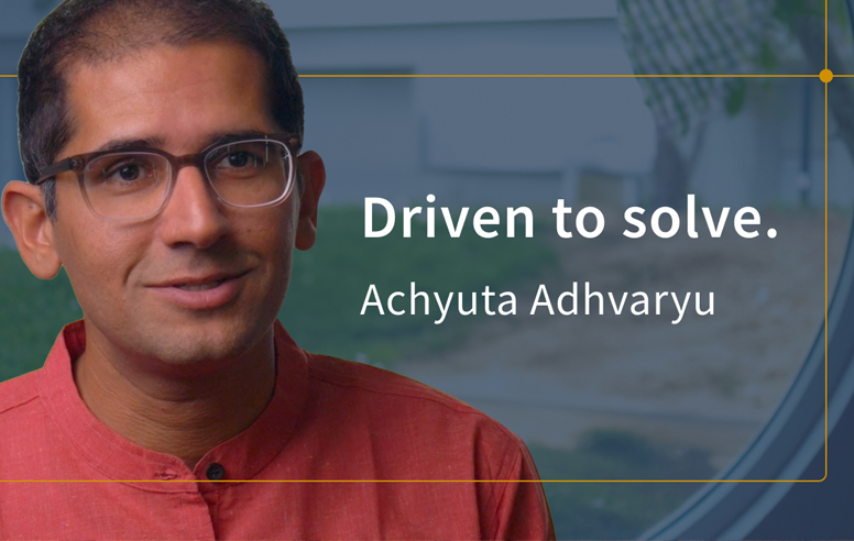 Thumbnail from the video for Achyuta Adhvaryu's "Driven to Solve" episode