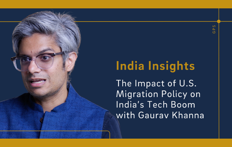 Thumbnail image of Gaurav Khanna against a navy blue background with the title of the video in white text